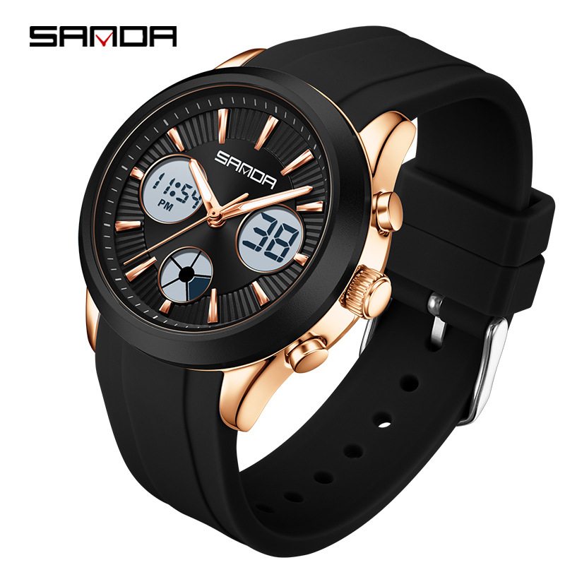 Outdoor Sport Smart Watch - นาฬิกาอิเล็กทรอนิกส์ SANDA แบบเรืองแสง ใช้งานได้ 3 ชั่วโมง
