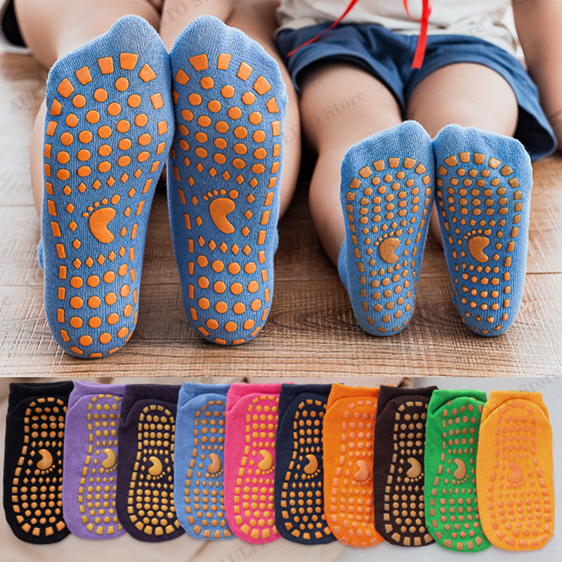 Trampoline Park Sock - เด็กผู้ใหญ่ Anti-SLIP ถุงเท้าเด็ก Trampoline Cotton Breathable