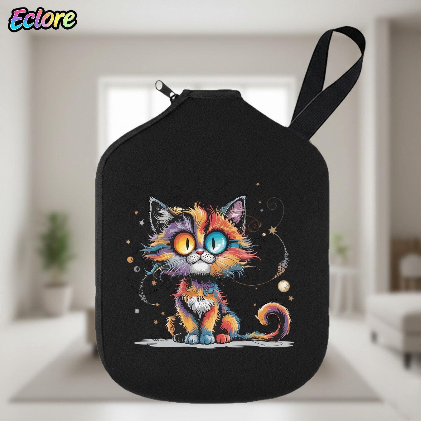 Outdoor Sports Accessories - กระเป๋าใส่ไม้พายปิคเคิลบอล Galaxy Star Cat ทนทาน นุ่ม