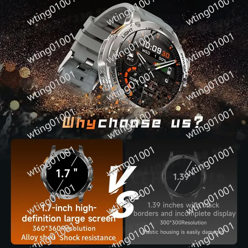 สำหรับนาฬิกาอัจฉริยะ AK87 ไฟฉา - Outdoor Sport Smart Watch บทวิจารณ์และราคา