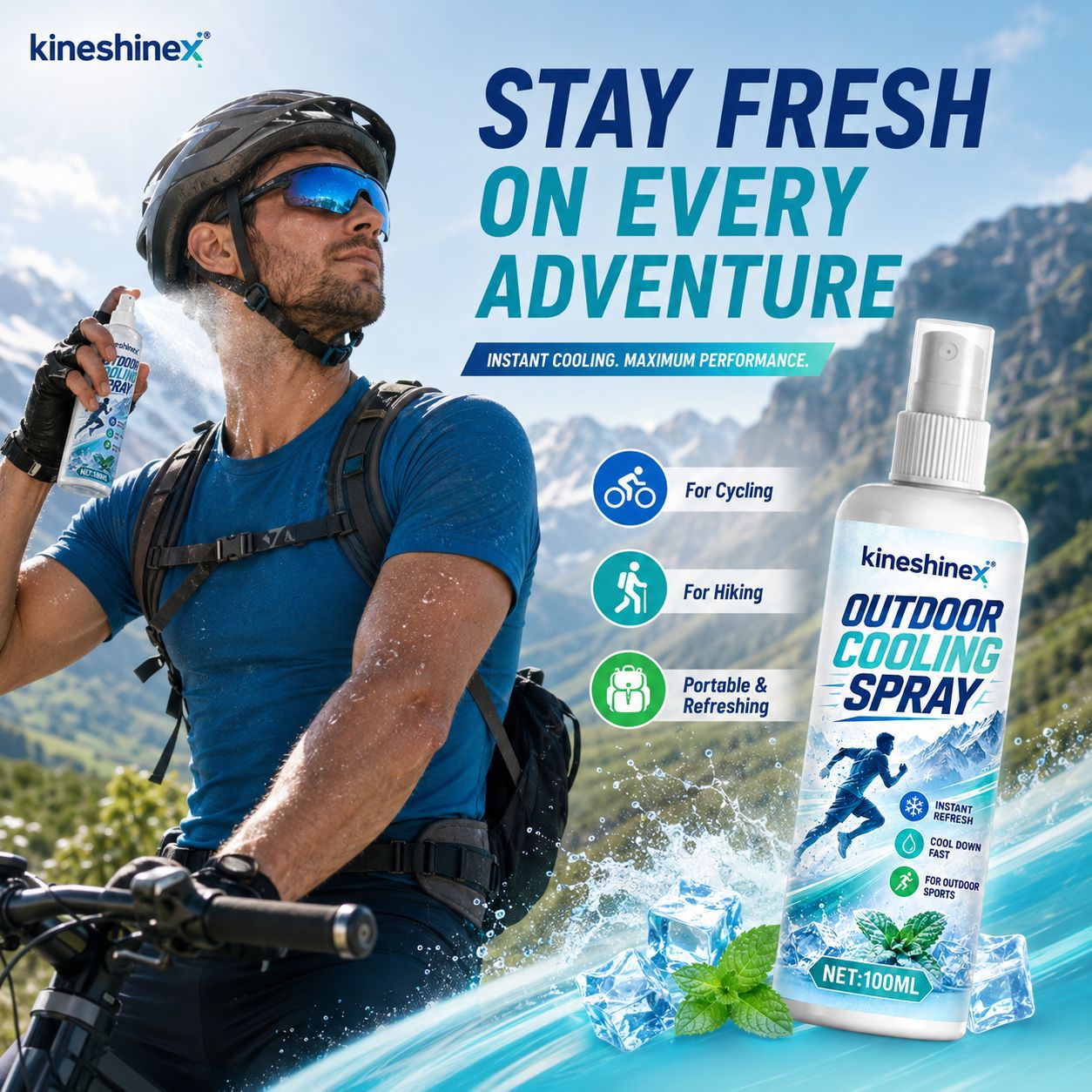 สเปรย์ทำความเย็นกลางแจ้ง 100 ม - Outdoor Sports Accessories บทวิจารณ์และราคา