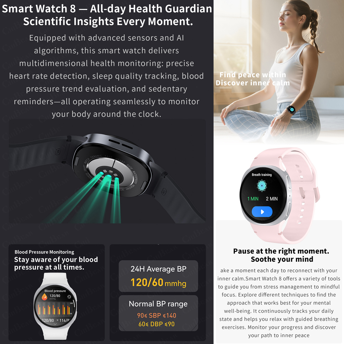 2026 นาฬิกาใหม่ 8 มินิ GPS ติด - Outdoor Sport Smart Watch บทวิจารณ์และราคา