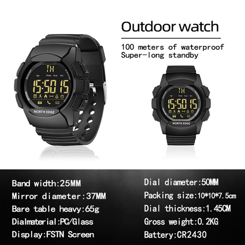 NORTH EDGE AK 100M นาฬิกาสมาร์ - Outdoor Sport Smart Watch บทวิจารณ์และราคา
