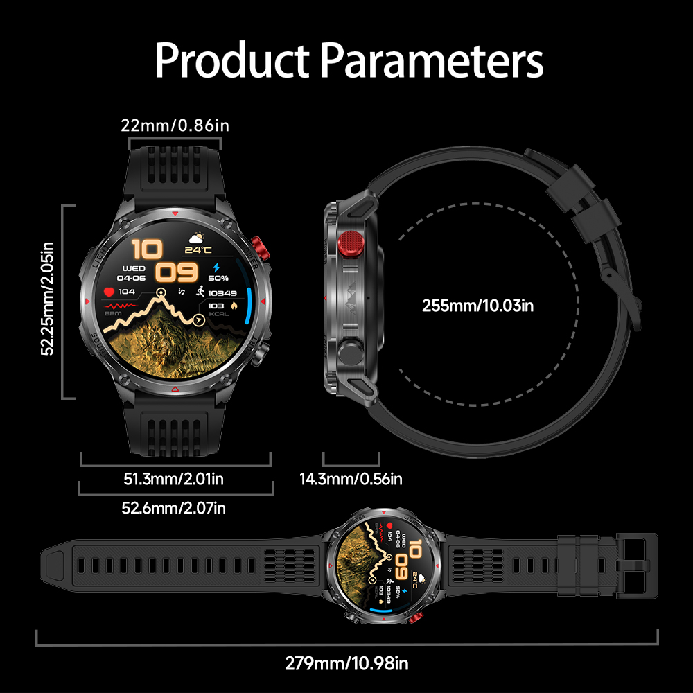 นาฬิกาอัจฉริยะ HT45 GPS - แบตเ - Outdoor Sport Smart Watch บทวิจารณ์และราคา