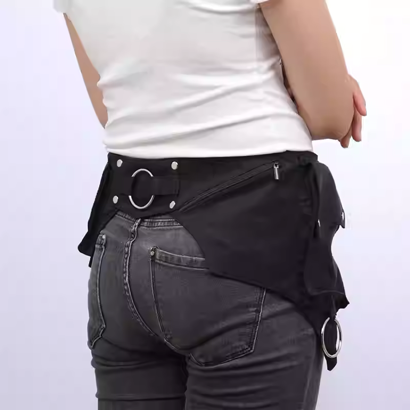 ผู้หญิงยุคกลาง Punk เอวกระเป๋า - Outdoor Sports Accessories บทวิจารณ์และราคา
