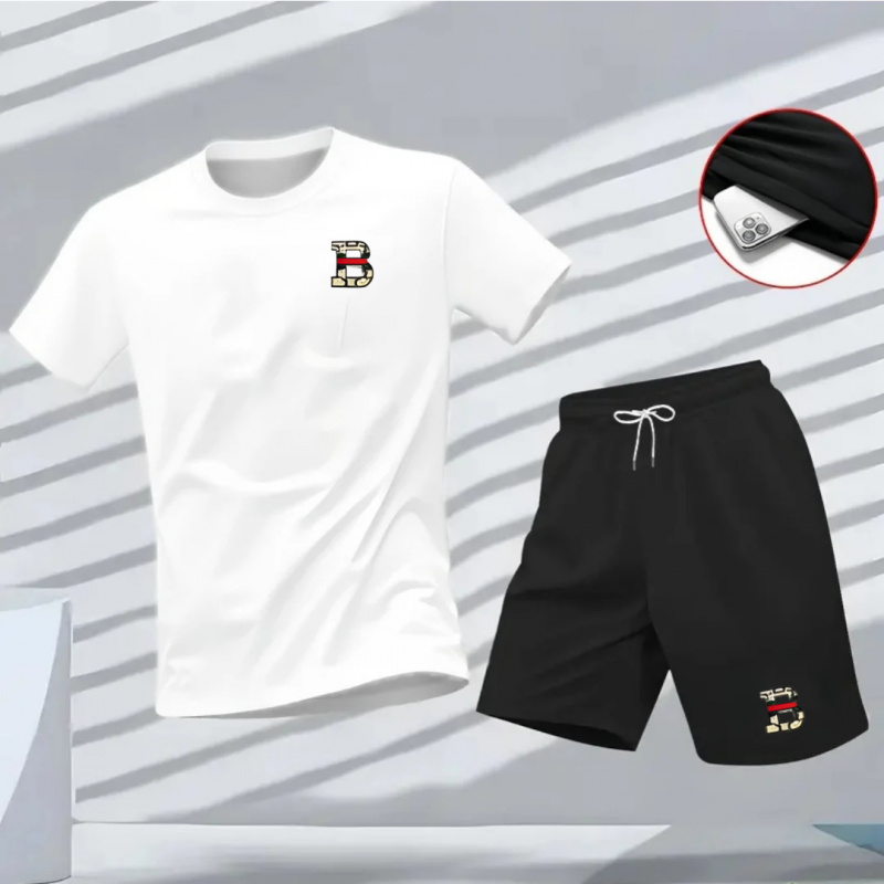 ชุดเสื้อยืดแขนสั้นและกางเกงขาส - Outdoor Sports Outfit บทวิจารณ์และราคา