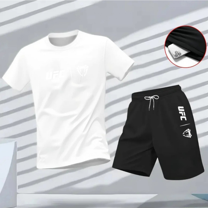 ชุดเสื้อยืดแขนสั้นและกางเกงขาส - Outdoor Sports Outfit บทวิจารณ์และราคา