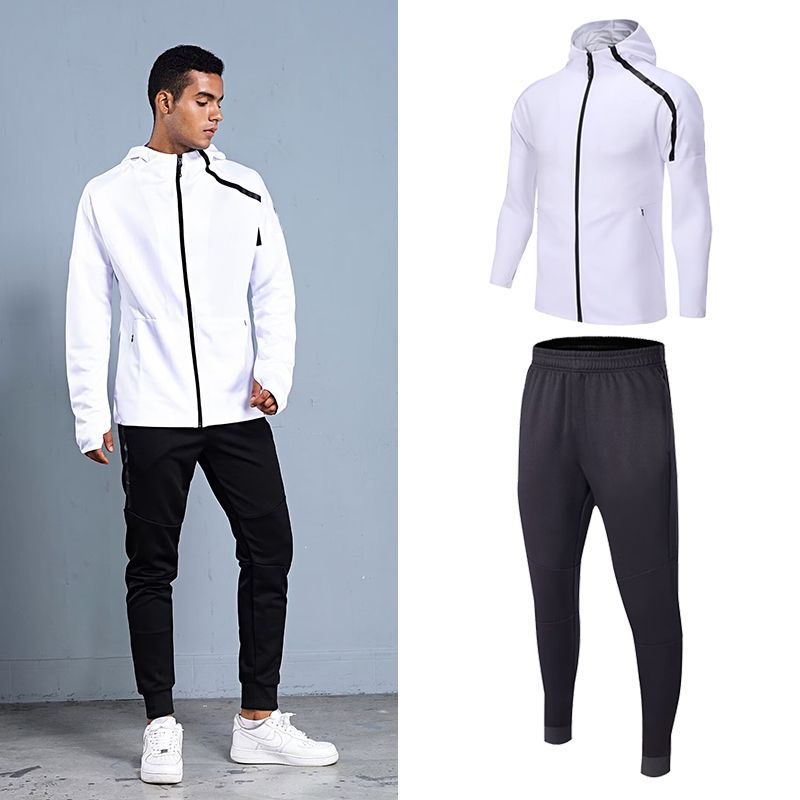 ชุดกีฬาผู้ชายแบบมีฮู้ดสำหรับฤด - Outdoor Sports Outfit บทวิจารณ์และราคา