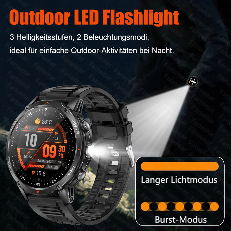 แฟนแวร์นาฬิกาอัจฉริยะสำหรับผู้ - Outdoor Sport Smart Watch บทวิจารณ์และราคา