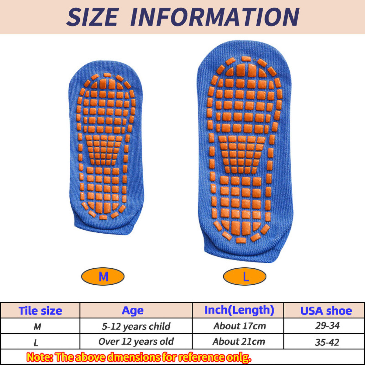 1/4 คู่ Unisex ซิลิโคน Non SLI - Trampoline Park Sock บทวิจารณ์และราคา