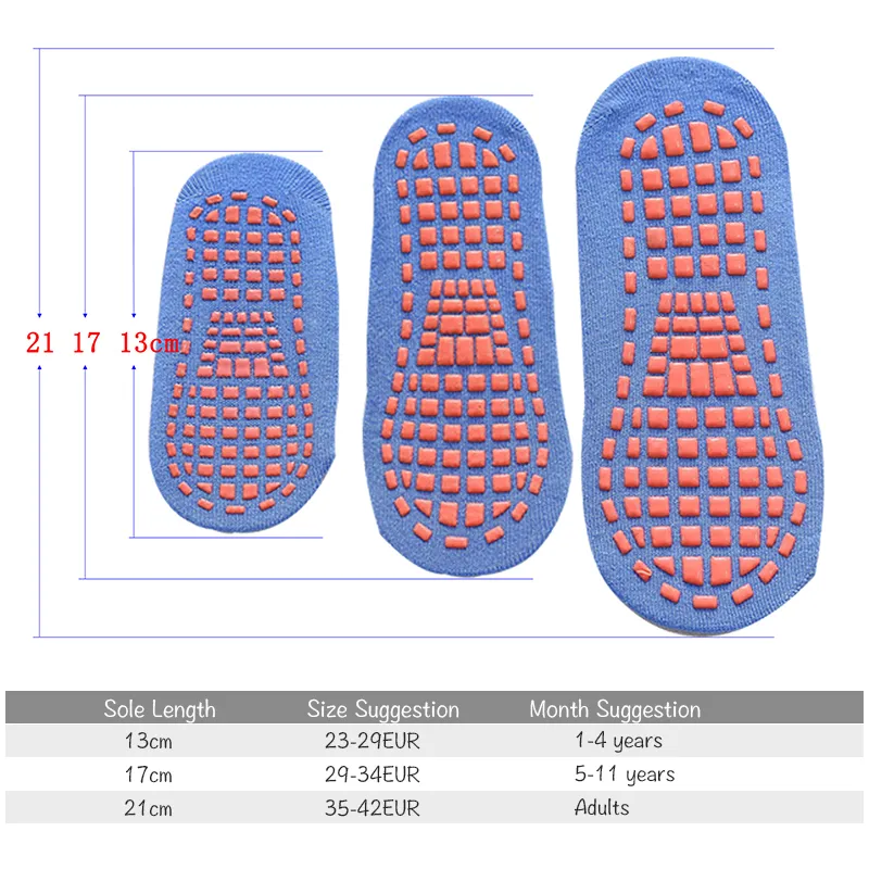 เด็กผู้ใหญ่ Anti-SLIP ถุงเท้าเ - Trampoline Park Sock บทวิจารณ์และราคา