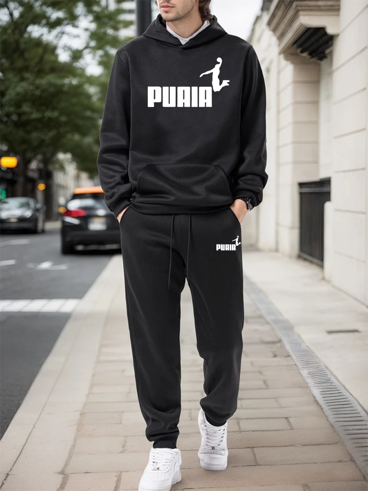 ชุดเซ็ตผู้ชาย/เสื้อฮู้ด/กางเกง - Outdoor Sports Outfit บทวิจารณ์และราคา