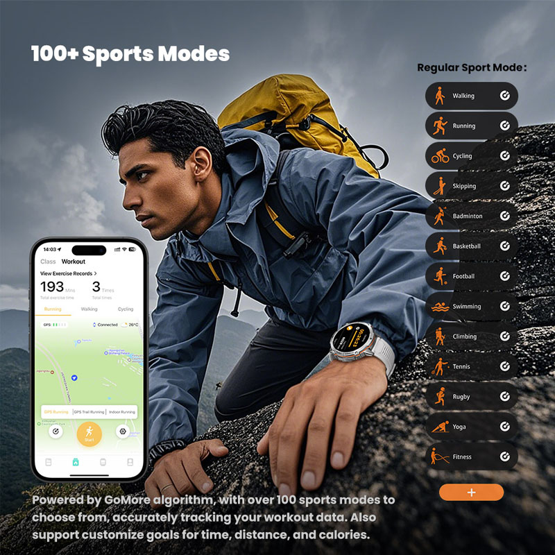 นาฬิกาอัจฉริยะรุ่นใหม่ปี 2026  - Outdoor Sport Smart Watch บทวิจารณ์และราคา