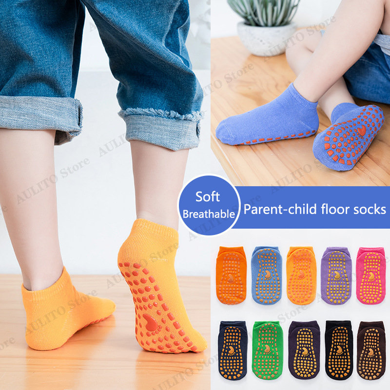 เด็กผู้ใหญ่ Anti-SLIP ถุงเท้าเ - Trampoline Park Sock บทวิจารณ์และราคา