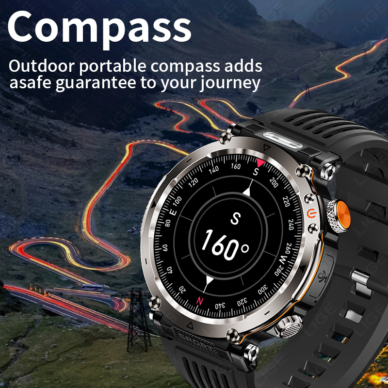 ใหม่ทหารกลางแจ้งสมาร์ทวอทช์ผู้ - Outdoor Sport Smart Watch บทวิจารณ์และราคา