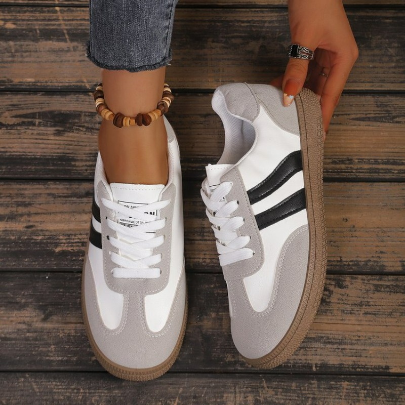รองเท้าผ้าใบสีขาวแบบผูกเชือกสำ - Outdoor Sports Shoes บทวิจารณ์และราคา