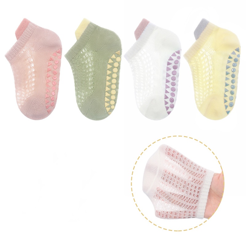 4 คู่บางเด็กทารกถุงเท้าเรือสํา - Trampoline Park Sock บทวิจารณ์และราคา